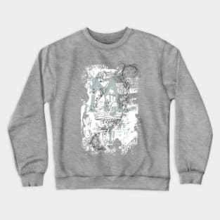 Distressed Knight Crewneck Sweatshirt